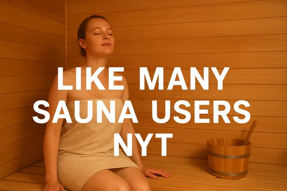 Like Many Sauna Users NYT