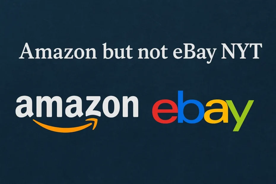 Amazon but Not eBay NYT