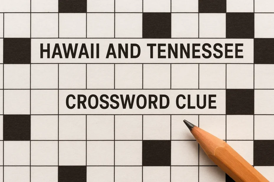 Hawaii and Tennessee Crossword Clue