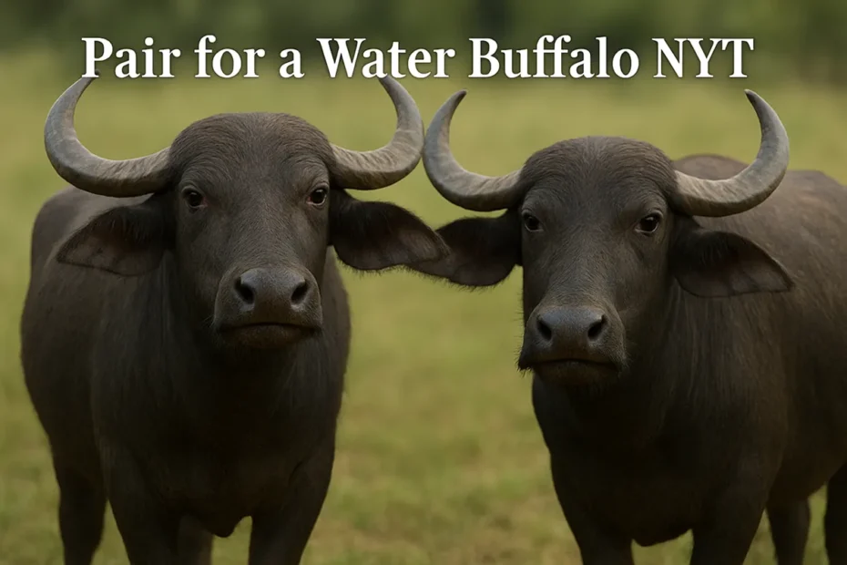 Pair for a Water Buffalo NYT