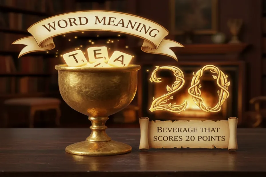 Word Meaning Beverage That Scores 20 Points