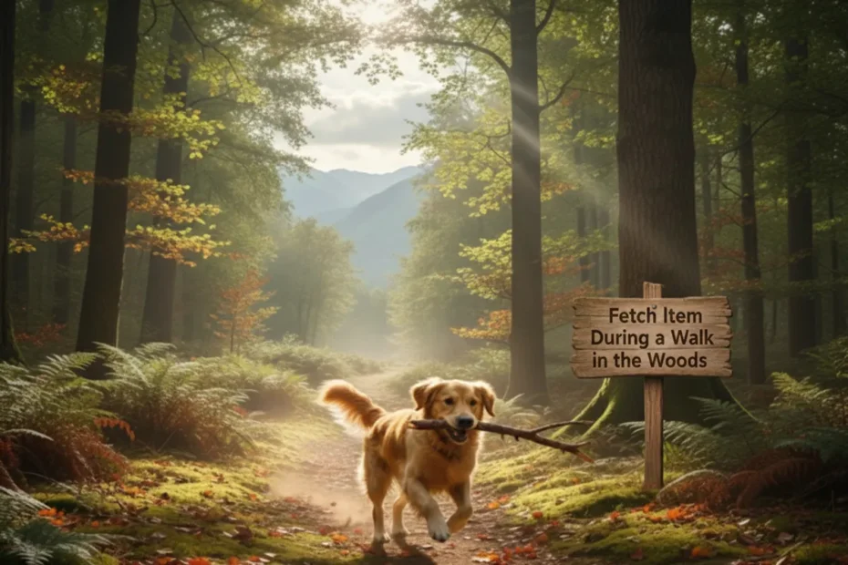 Fetch Item During a Walk in the Woods